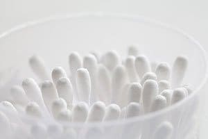 container of q-tips