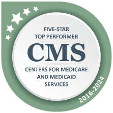 Badge for CMS Five-Star Top Performer